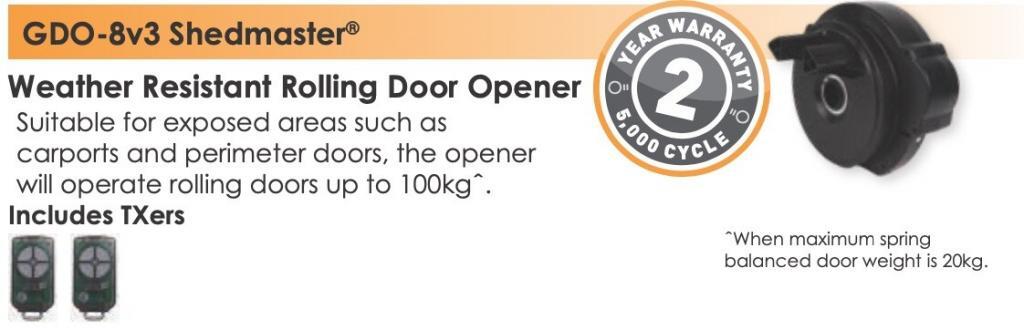 ATA GDO 8v3 Shedmaster Roller Door Motor Opener